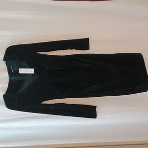FashionMia size L NWT velvet green dress